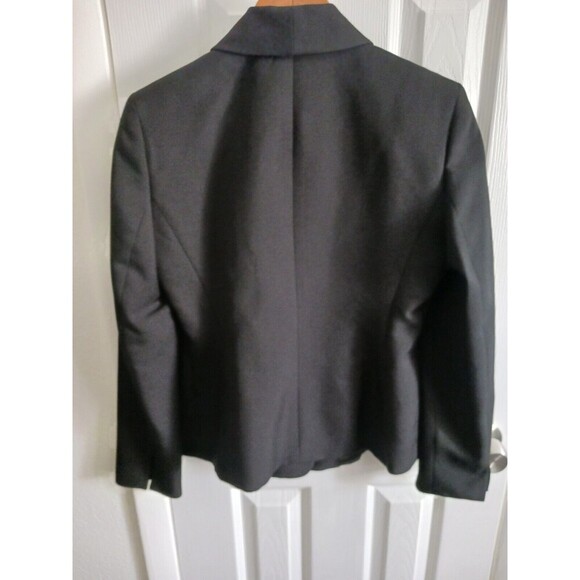 Le Suit Black Suit Set Jacket Blazer & Dress Pants Size 4 Petite Long‎ Sleeve - Picture 5 of 16